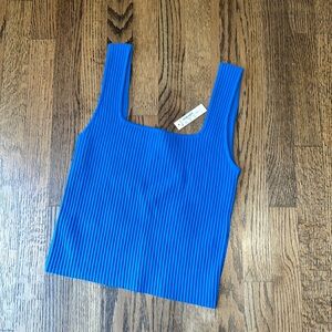 Square Neck Ribbed Tank